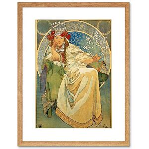 Wee Blue Coo Mucha Princess Hyacinth 1911 Painting Picture Framed Wall Art Print Wee Blue Coo Mucha Princess Hyacinth 1911 Painting Picture Framed Wall Art Print