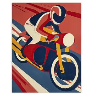 Artery8 Motorcycle Racing Red Blue Yellow Biker Sport Living Room Extra Large XL Wall Art Poster Print Artery8 Motorcycle Racing Red Blue Yellow Biker Sport Living Room Extra Large XL Wall Art Poster Print