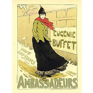 Wee Blue Coo Theatre Cultural Music Singer Eugenie Buffet France Paris Advert Large Art Print Poster Wall Decor 18x24 inch Wee Blue Coo Theatre Cultural Music Singer Eugenie Buffet France Paris Advert Large Art Print Poster Wall Decor 18x24 inch