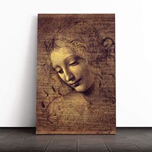 Big Box Art Canvas Print Wall Art Leonardo Da Vinci La Scapigliata Mounted and Stretched Box Frame Picture Home Decor for Kitchen, Living Room, Bedroom, Hallway, Multi-Colour, 24x16 Inch Big Box Art Canvas Print Wall Art Leonardo Da Vinci La Scapigliata Mounted and Stretched Box Frame Picture Home Decor for Kitchen, Living Room, Bedroom, Hallway, Multi-Colour, 24x16 Inch