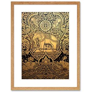 Wee Blue Coo Painting Ornate Eastern Indian Elephant Pattern Framed Wall Art Print Wee Blue Coo Painting Ornate Eastern Indian Elephant Pattern Framed Wall Art Print