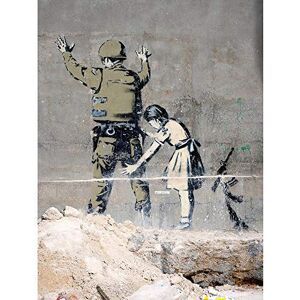 Wee Blue Coo Banksy Girl & Soldier Graffiti Street Art Print Poster Wall Decor 12X16 Inch Wee Blue Coo Banksy Girl & Soldier Graffiti Street Art Print Poster Wall Decor 12X16 Inch
