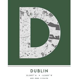 Wee Blue Coo Dublin Ireland City Map Green Colour Block Modern Typography Stylish Letter Unframed Word Wall Art Print Poster for Home Décor CITYMAP1 Wee Blue Coo Dublin Ireland City Map Green Colour Block Modern Typography Stylish Letter Unframed Word Wall Art Print Poster for Home Décor CITYMAP1