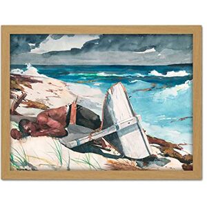 Fine Art Prints Homer After Hurricane Bahamas Shipwreck Seascape Painting Large Framed Art Print Poster Wall Decor 18x24 in Fine Art Prints Homer After Hurricane Bahamas Shipwreck Seascape Painting Large Framed Art Print Poster Wall Decor 18x24 in
