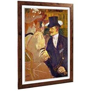 Big Box Art Framed Print of Henri de Toulouse-Lautrec Englishman at Moulin Rouge Design Wall Art Picture Home Decor for Kitchen, Living Room, Bedroom, Office, Walnut, A2 / 24.5x18 Inch / 62x45cm Big Box Art Framed Print of Henri de Toulouse-Lautrec Englishman at Moulin Rouge Design Wall Art Picture Home Decor for Kitchen, Living Room, Bedroom, Office, Walnut, A2 / 24.5x18 Inch / 62x45cm