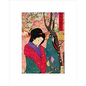 Wee Blue Coo Cultural Japan Abstract Geisha Dress Chikanobu Wall Art Print Wee Blue Coo Cultural Japan Abstract Geisha Dress Chikanobu Wall Art Print