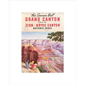Wee Blue Coo Ad Travel Union Pacific Railroad Grand Canyon National Park Art Wall Art Print Wee Blue Coo Ad Travel Union Pacific Railroad Grand Canyon National Park Art Wall Art Print