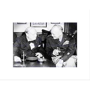 Wee Blue Coo Vintage B&W History Winston Churchill Eisenhower Raleigh Wall Art Print Wee Blue Coo Vintage B&W History Winston Churchill Eisenhower Raleigh Wall Art Print