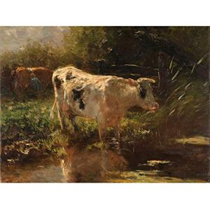 Artery8 Willem Maris Cow Beside A Ditch Stream Painting Unframed Wall Art Print Poster Home Decor Premium Artery8 Willem Maris Cow Beside A Ditch Stream Painting Unframed Wall Art Print Poster Home Decor Premium