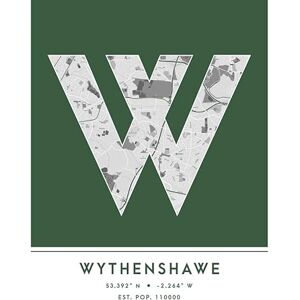 Wee Blue Coo Wythenshawe England United Kingdom City Map Green Colour Block Modern Typography Stylish Letter Unframed Word Wall Art Print Poster for Home Décor CITYMAP1 Wee Blue Coo Wythenshawe England United Kingdom City Map Green Colour Block Modern Typography Stylish Letter Unframed Word Wall Art Print Poster for Home Décor CITYMAP1