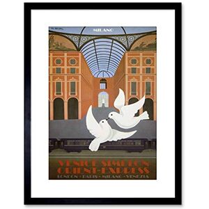 Wee Blue Coo 9x7 '' MILAN ORIENT EXPRESS VENICE DOVE LONDON TRAIN FRAMED ART PRINT F97X526 Wee Blue Coo 9x7 '' MILAN ORIENT EXPRESS VENICE DOVE LONDON TRAIN FRAMED ART PRINT F97X526