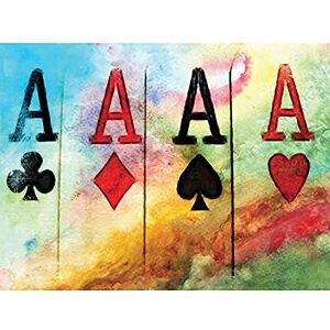 Wee Blue Coo Cultural Abstract Painting Card Ace Club Spade Heart Diamond Large Art Print Poster Wall Decor 18x24 inch Wee Blue Coo Cultural Abstract Painting Card Ace Club Spade Heart Diamond Large Art Print Poster Wall Decor 18x24 inch