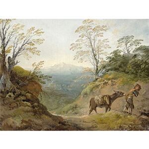 Artery8 Gainsborough Wooded Landscape With Boy Leading Donkey Painting Premium Wall Art Canvas Print 18X24 Inch Artery8 Gainsborough Wooded Landscape With Boy Leading Donkey Painting Premium Wall Art Canvas Print 18X24 Inch