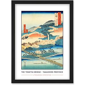 Wee Blue Coo The Togetsu Bridge in Arashiyama Yamashiro Province Utagawa Hiroshige Japanese Woodblock Classic Collection Artwork Framed Wall Art Print A4 Wee Blue Coo The Togetsu Bridge in Arashiyama Yamashiro Province Utagawa Hiroshige Japanese Woodblock Classic Collection Artwork Framed Wall Art Print A4