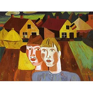 Artery8 De Smet Couple In Village Painting Large Wall Art Poster Print Thick Paper 18X24 Inch Artery8 De Smet Couple In Village Painting Large Wall Art Poster Print Thick Paper 18X24 Inch