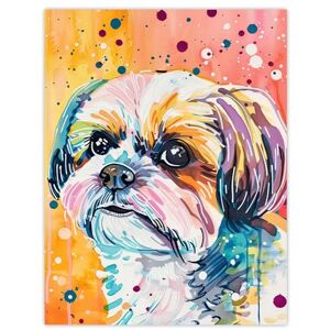 Artery8 Colourful Shih Tzu Portrait Dog Lover Watercolour Kids Bedroom Nursery Large Wall Art Poster Print Thick Paper 18X24 Inch Artery8 Colourful Shih Tzu Portrait Dog Lover Watercolour Kids Bedroom Nursery Large Wall Art Poster Print Thick Paper 18X24 Inch