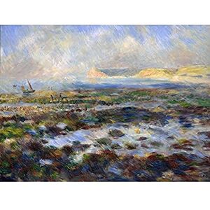 Artery8 Pierre Auguste Renoir Low Tide Yport 1883 Painting Art Print Canvas Premium Wall Decor Poster Mural Artery8 Pierre Auguste Renoir Low Tide Yport 1883 Painting Art Print Canvas Premium Wall Decor Poster Mural