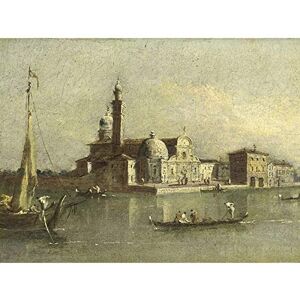 Artery8 Guardi View Isola Di San Michele Venice Painting Unframed Wall Art Print Poster Home Decor Premium Artery8 Guardi View Isola Di San Michele Venice Painting Unframed Wall Art Print Poster Home Decor Premium