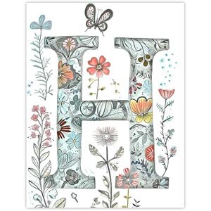 Artery8 Letter H Wildflower Garden Watercolour Butterfly Floral Word Art For Her Birthday Mum Wife Woman Friend Extra Large XL Wall Art Poster Print Artery8 Letter H Wildflower Garden Watercolour Butterfly Floral Word Art For Her Birthday Mum Wife Woman Friend Extra Large XL Wall Art Poster Print