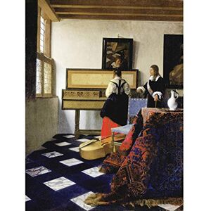 Fine Art Prints Vermeer Lady Virginal Gentleman Music Lesson Painting Large Wall Art Print Canvas Premium Mural Fine Art Prints Vermeer Lady Virginal Gentleman Music Lesson Painting Large Wall Art Print Canvas Premium Mural