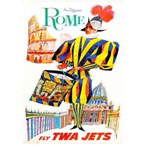 Wee Blue Coo Travel Tourism Rome Airline Swiss Guard Coliseum Italy Wall Art Print Wee Blue Coo Travel Tourism Rome Airline Swiss Guard Coliseum Italy Wall Art Print