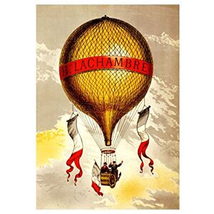 Wee Blue Coo Ad Balloon Hot Air Lachambre France Picture Wall Art Print Wee Blue Coo Ad Balloon Hot Air Lachambre France Picture Wall Art Print