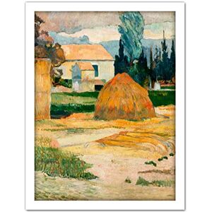 Fine Art Prints Gauguin Landscape Near Arles Painting Artwork Framed Wall Art Print 18X24 Inch Fine Art Prints Gauguin Landscape Near Arles Painting Artwork Framed Wall Art Print 18X24 Inch