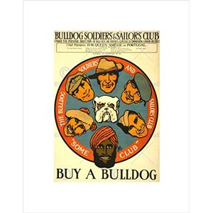 Wee Blue Coo WAR WWI BRITAIN UK BULLDOG CHARITY FUND ARMY NAVY FRAMED ART PRINT B12X5880 Wee Blue Coo WAR WWI BRITAIN UK BULLDOG CHARITY FUND ARMY NAVY FRAMED ART PRINT B12X5880