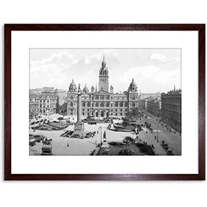 Wee Blue Coo Vintage Photo Glasgow George Square Scotland Framed Wall Art Print Wee Blue Coo Vintage Photo Glasgow George Square Scotland Framed Wall Art Print