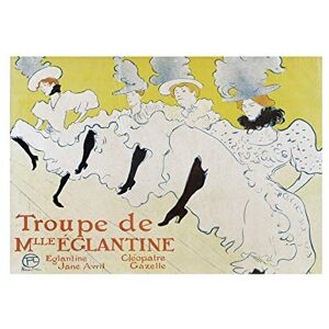 Wee Blue Coo Theatre Ad Stage Cabaret Cancan Eglantine Lautrec Wall Art Print Wee Blue Coo Theatre Ad Stage Cabaret Cancan Eglantine Lautrec Wall Art Print