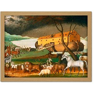 Fine Art Prints Edward Hicks American Noahs Ark Large Framed Art Print Poster Wall Decor 18x24 Fine Art Prints Edward Hicks American Noahs Ark Large Framed Art Print Poster Wall Decor 18x24