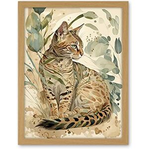 Artery8 - Spotted Fur Coat Bengal Cat - Framed - Art print Artery8 - Spotted Fur Coat Bengal Cat - Framed - Art print