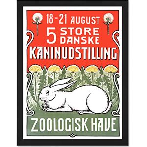 Wee Blue Coo Advertising Exhibition Animals Rabbits Copenhagen Zoo Denmark Large Framed Art Print Poster Wall Decor 18x24 inch Wee Blue Coo Advertising Exhibition Animals Rabbits Copenhagen Zoo Denmark Large Framed Art Print Poster Wall Decor 18x24 inch