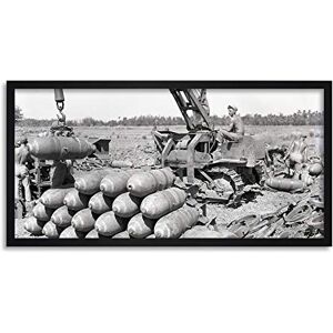Fine Art Prints War WWII USA 500lb Dive Bomber Bombs Photo Framed Wall Art Print Long 25X12 Inch Fine Art Prints War WWII USA 500lb Dive Bomber Bombs Photo Framed Wall Art Print Long 25X12 Inch