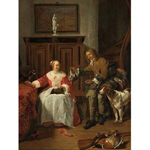 Artery8 Gabriel Metsu The Hunters Present Painting Large Wall Art Poster Print Thick Paper 18X24 Inch Artery8 Gabriel Metsu The Hunters Present Painting Large Wall Art Poster Print Thick Paper 18X24 Inch