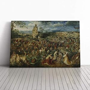 Big Box Art Canvas Print Wall Art Pieter Bruegel The Elder Christ Carrying The Cross Mounted & Stretched Box Frame Picture Home Decor for Kitchen, Living Room, Bedroom, Multi-Colour, 24x16 Inch Big Box Art Canvas Print Wall Art Pieter Bruegel The Elder Christ Carrying The Cross Mounted & Stretched Box Frame Picture Home Decor for Kitchen, Living Room, Bedroom, Multi-Colour, 24x16 Inch