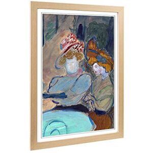 Big Box Art Framed Print of Marianne Von Werefkin Two Women Design Wall Art Picture Home Decor for Kitchen, Living Room, Bedroom, Hallway, Oak, A2 / 24.5x18 Inch / 62x45cm Big Box Art Framed Print of Marianne Von Werefkin Two Women Design Wall Art Picture Home Decor for Kitchen, Living Room, Bedroom, Hallway, Oak, A2 / 24.5x18 Inch / 62x45cm