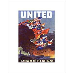 Wee Blue Coo WWII WAR ALLIES UNITED NATIONS FIGHT FREEDOM BLACK FRAMED ART PRINT B12X10120 Wee Blue Coo WWII WAR ALLIES UNITED NATIONS FIGHT FREEDOM BLACK FRAMED ART PRINT B12X10120