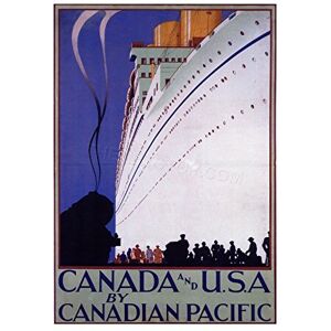 Wee Blue Coo Travel Canada Pacific USA Ship Liner Cruise Sail Advert Wall Art Print Wee Blue Coo Travel Canada Pacific USA Ship Liner Cruise Sail Advert Wall Art Print
