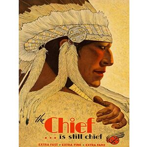 Wee Blue Coo Travel Native American Chief Train Rail Service Santa Fe Usa Fine Art Print Poster 30X40Cm Cc2165 Wee Blue Coo Travel Native American Chief Train Rail Service Santa Fe Usa Fine Art Print Poster 30X40Cm Cc2165