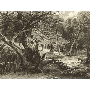 Artery8 David Lucas Jacques And The Wounded Stag 1846 Painting Unframed Wall Art Print Poster Home Decor Premium Artery8 David Lucas Jacques And The Wounded Stag 1846 Painting Unframed Wall Art Print Poster Home Decor Premium