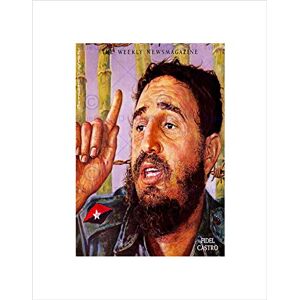 Wee Blue Coo MAGAZINE COVER FIDEL CASTRO COMMUNIST REVOLUTIONARY CUBA FRAMED PRINT B12X12125 Wee Blue Coo MAGAZINE COVER FIDEL CASTRO COMMUNIST REVOLUTIONARY CUBA FRAMED PRINT B12X12125