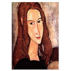 Wee Blue Coo Painting Amedeo Modigliani Jeanne Hebuterne Profile Wall Art Print Wee Blue Coo Painting Amedeo Modigliani Jeanne Hebuterne Profile Wall Art Print