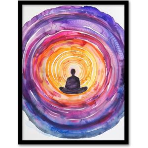 Artery8 Chakra Purple Orange Energy Vortex Meditation Living Room Artwork Framed Wall Art Print 18X24 Inch Artery8 Chakra Purple Orange Energy Vortex Meditation Living Room Artwork Framed Wall Art Print 18X24 Inch