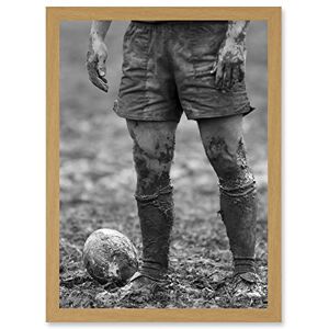 Artery8 - Rugby Mud Bowl - A4 Artwork - Framed - Wall Art Artery8 - Rugby Mud Bowl - A4 Artwork - Framed - Wall Art