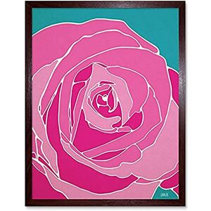 Artery8 Pink Rose Rennie Mackintosh Style Painting Unframed Wall Art Print Poster Home Decor Premium Artery8 Pink Rose Rennie Mackintosh Style Painting Unframed Wall Art Print Poster Home Decor Premium