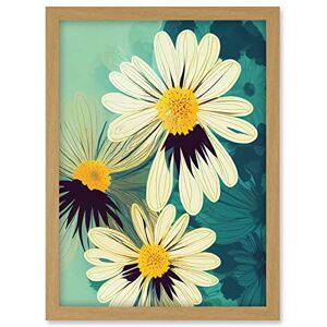 Doppelganger33 LTD Abstract Illustration Daisy Blossoms Flowers Painting Artwork Framed A3 Wall Art Print Doppelganger33 LTD Abstract Illustration Daisy Blossoms Flowers Painting Artwork Framed A3 Wall Art Print