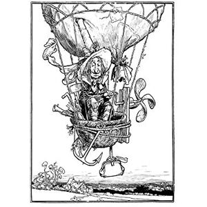 Wee Blue Coo William Heath Robinson Uncle Lubin Hot Air Balloon Wall Art Print Wee Blue Coo William Heath Robinson Uncle Lubin Hot Air Balloon Wall Art Print