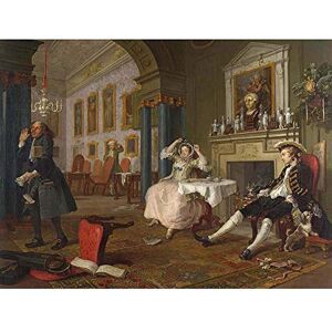 Wee Blue Coo Painting Satire Marriage A-La-Mode Hogarth Tete A Tete Art Print Poster Wall Decor 12X16 Inch Wee Blue Coo Painting Satire Marriage A-La-Mode Hogarth Tete A Tete Art Print Poster Wall Decor 12X16 Inch