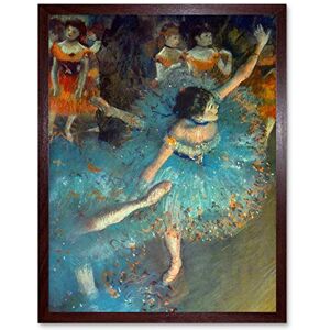 Wee Blue Coo Degas Dancer Old Master Painting Art Print Framed Poster Wall Decor 12X16 Inch Wee Blue Coo Degas Dancer Old Master Painting Art Print Framed Poster Wall Decor 12X16 Inch